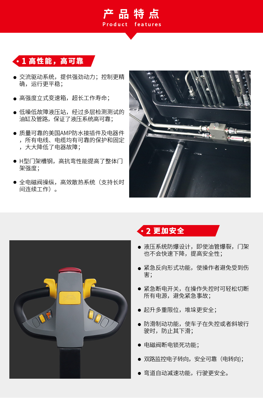 1.2-1.5吨门架前移式电动堆高车CQE12R CQE15R(图1)